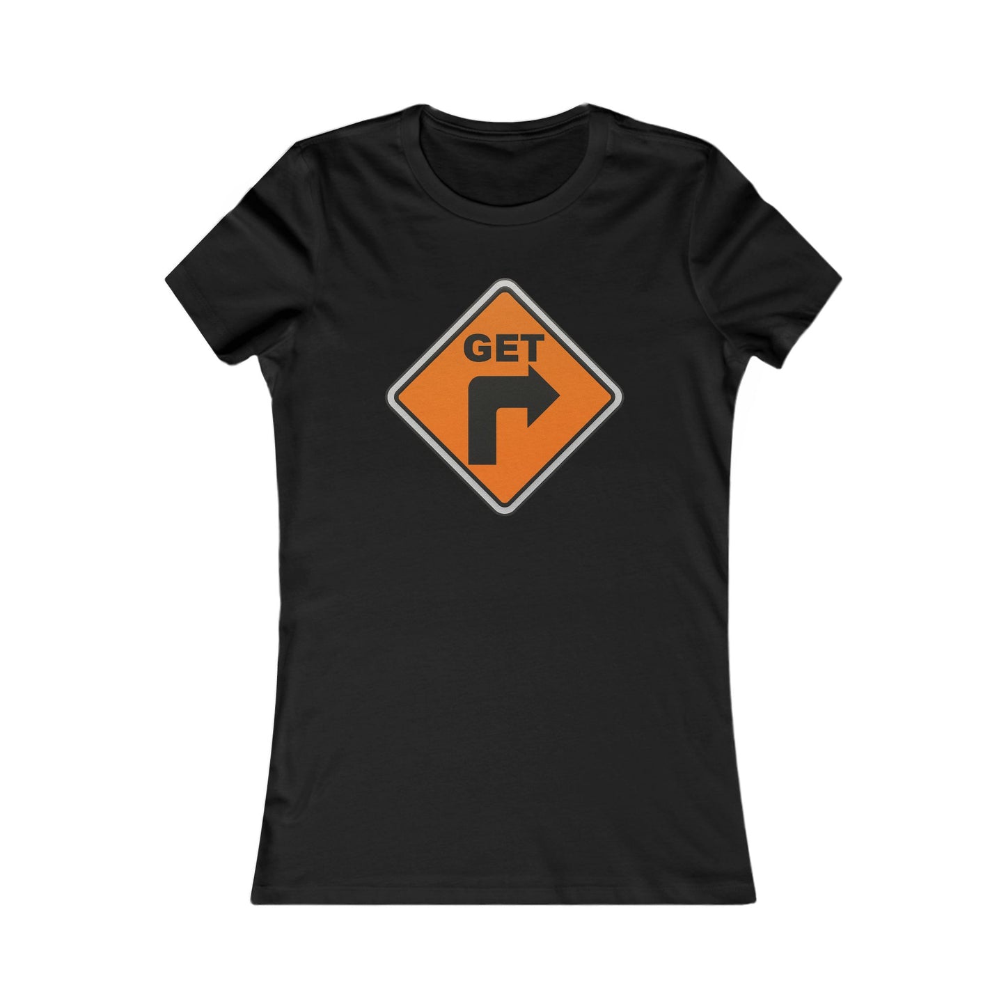 Trendy Women's Shirt - Get Right (Orange reflective)