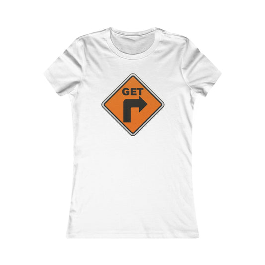 Trendy Women's Shirt - Get Right (Orange reflective)